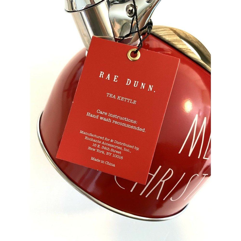 New Rae Dunn by Magenta 2020 Red Tea Kettle - Picture 2 of 10